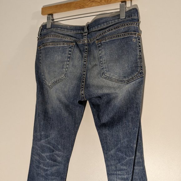 Rag & Bone The Dre Faded Rolled Jeans Size 26 - Picture 7 of 9